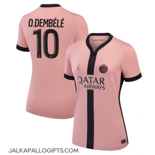 Paris Saint-Germain Ousmane Dembele #10 Kolmaspaita Naiset 2024-25 Lyhythihainen